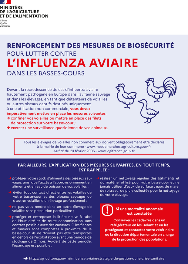 Influenza Aviaire Hautement Pathogène (IAHP)