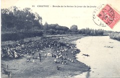 L'Île de Chatou -  Bords de la Seine le jour de la joute