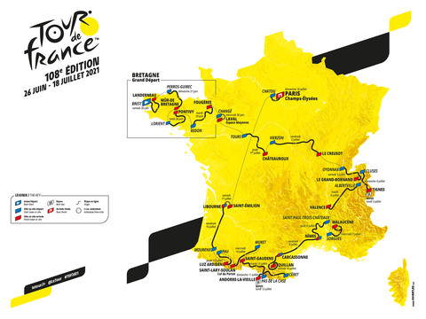 Tour de France - Carte 
